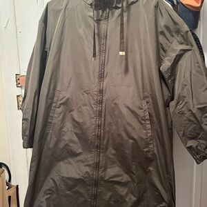 MaxMara Khaki Hooded Raincoat